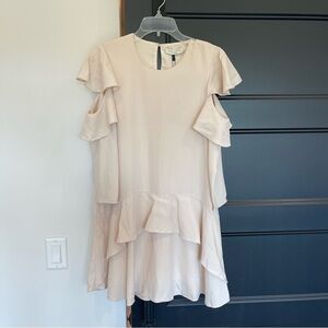 Halston Heritage Flutter Sleeve Flowy Dress